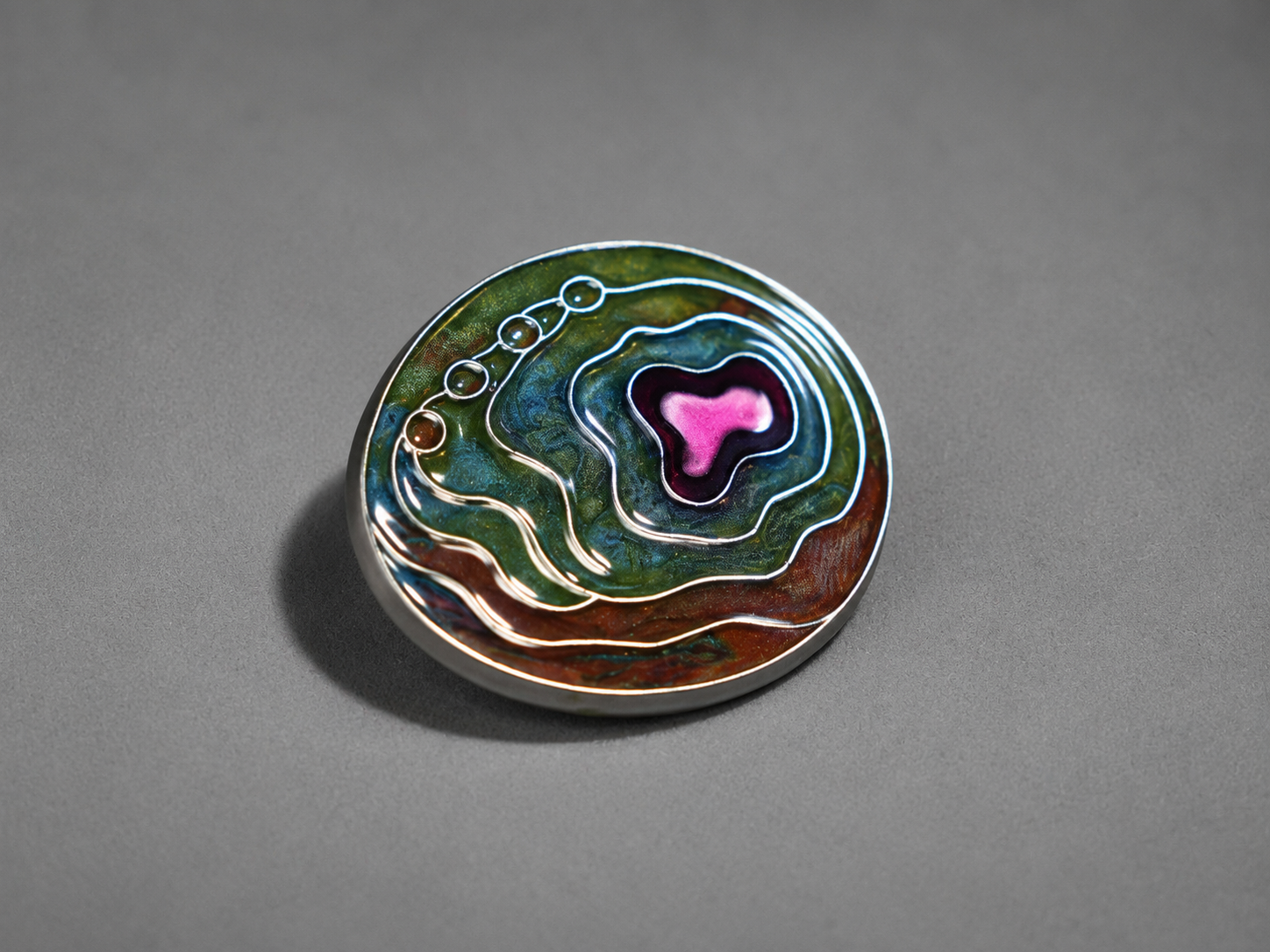 Intertidal Jewelry abalone pin